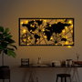 Wallity World Map Led 452 Negro
